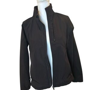 Black Diamond Full Zip soft shell jacket Lightweight Outdoor Coat Black L